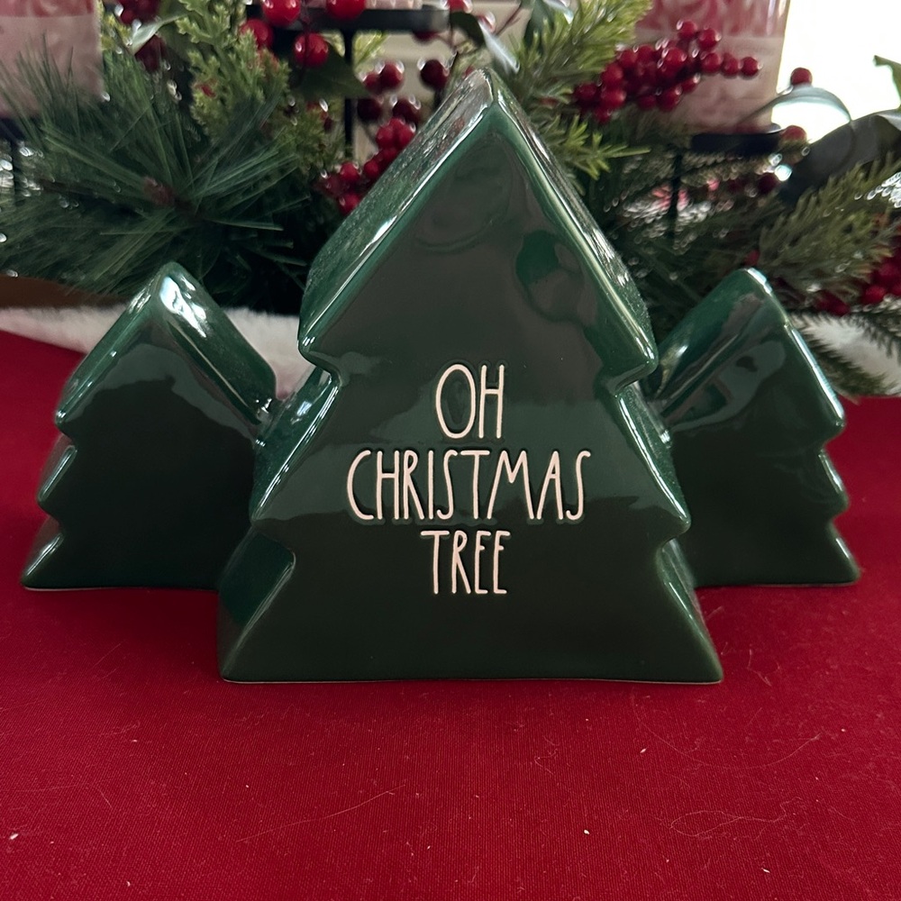 Rae Dunn Green Christmas Tree Decor